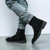 Mode Brittisk Stil Gata Höga Handgjorda Stövlar Spänne Ring Rem Herrs Chelsea Boots Affärs Mockaläder Bankett Sele Stövlar
