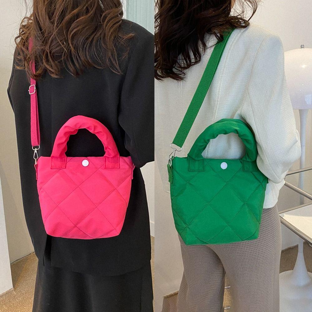 

Ромб Сумка через плечо Вышивка Нить Большие сумки Модная сумка через плечо Студент