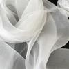 Light Luxury Silk Scarf Silk Scarf Thin Solid Color Scarf Shawl Long Silk Scarf New Female Gift Fashion Veil Female