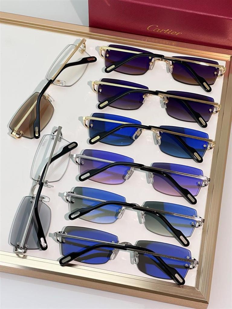 Fashionable Unisex Rimless Metal Sunglasses CT0550S with UV Protection