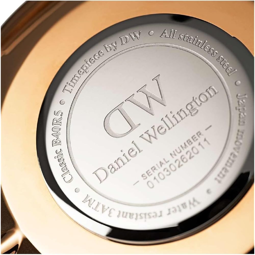 Daniel Wellington Classic Black Cornwall Men's Watch 40mm Stylish Business Timepiece Black