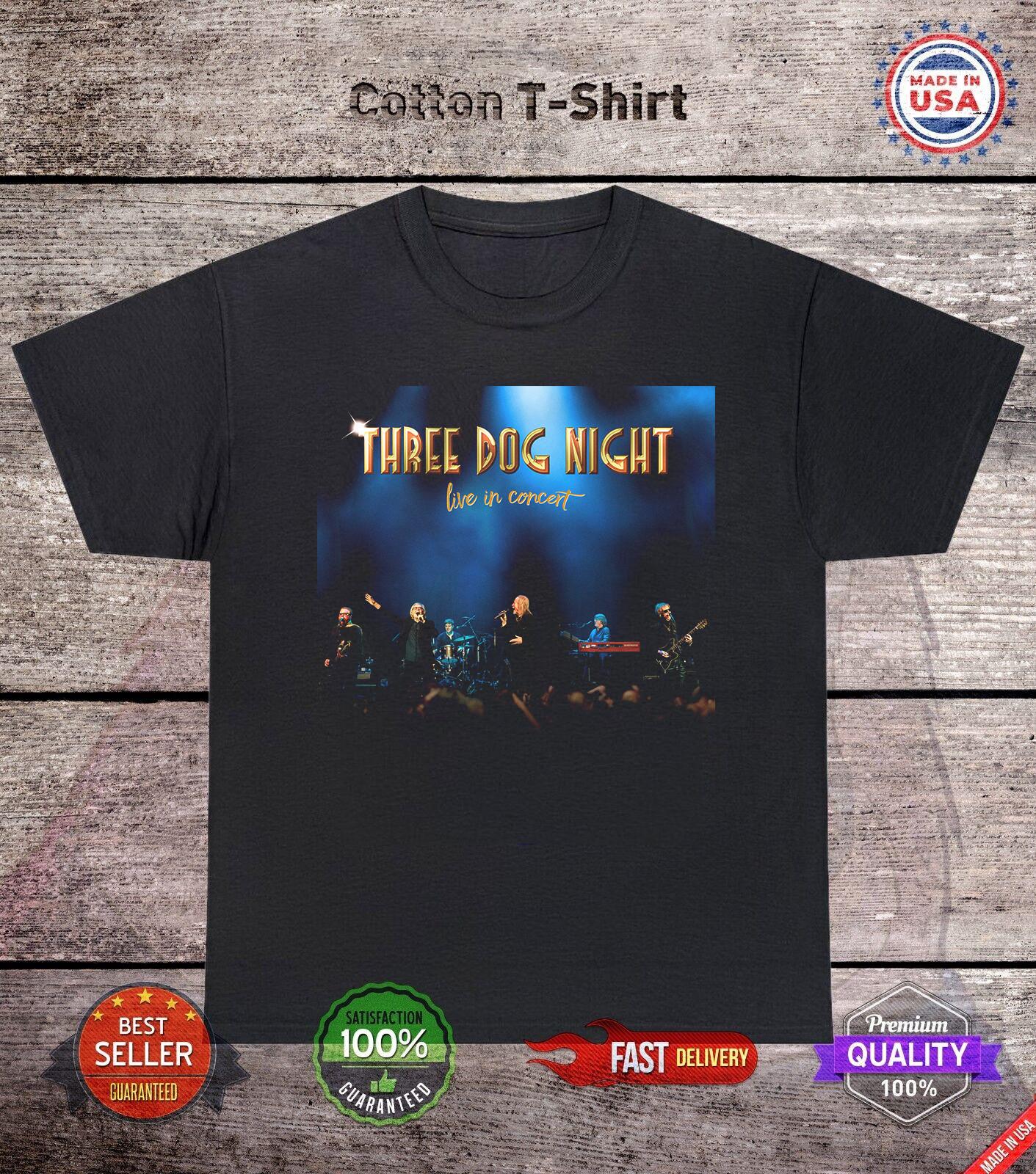 Three Dog Night Band Live In Concert 2025 T Shirt Size S-5XL S