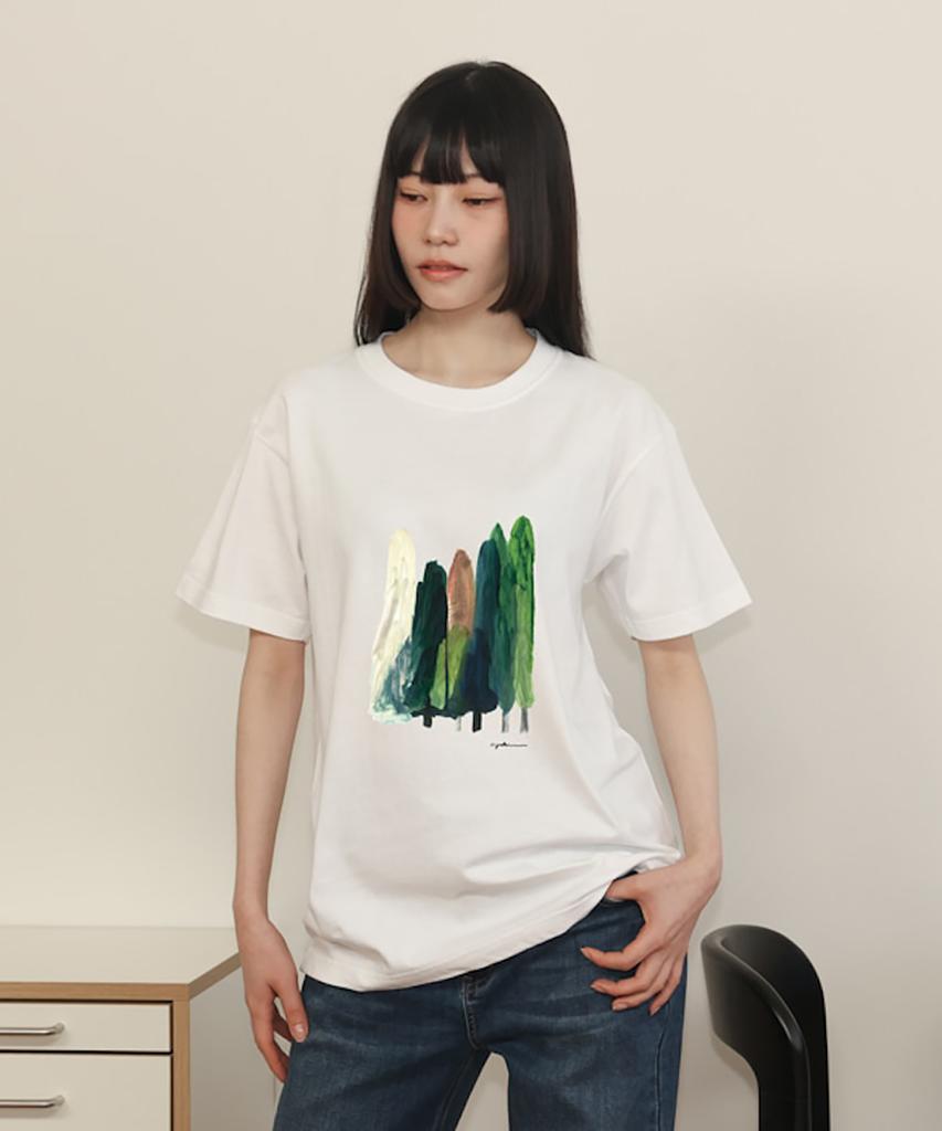 Artist Ttunu Ayaka, Trees In Makinogaike Park Short-Sleeved T-Shirt