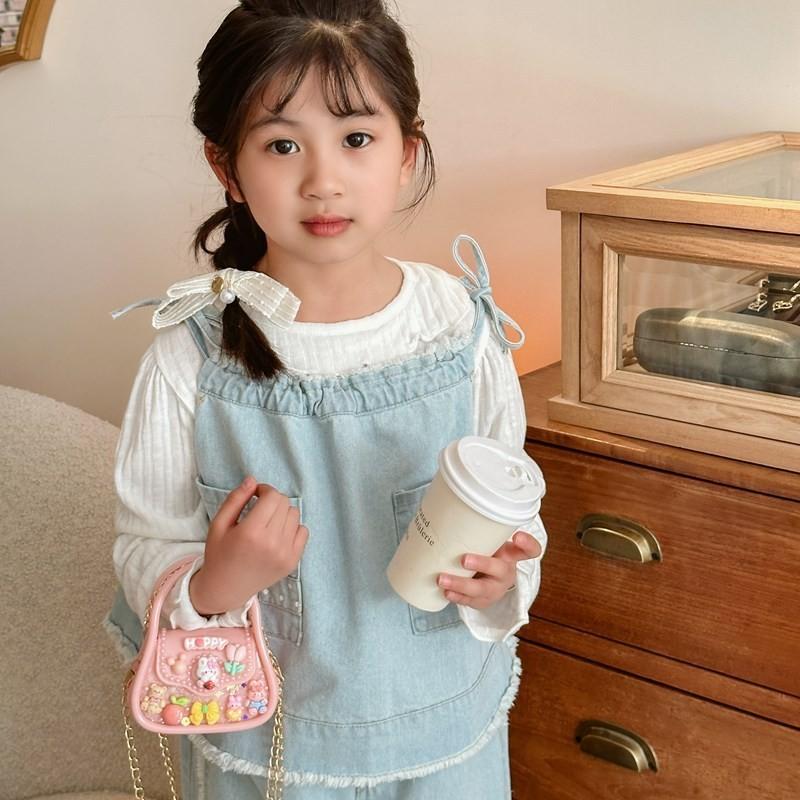 Lightweight Silicone Kids Handbag Cute Cartoon Style With Chain Detail