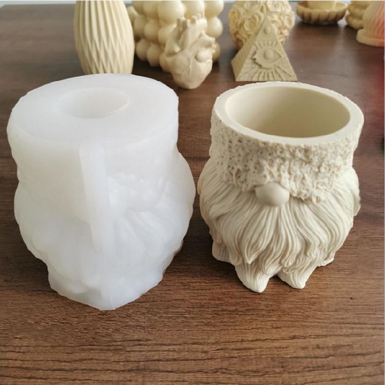 Gnome Flower Pot Silicone Mold Flower Epoxy Resin Casting Succulent Pot Mold