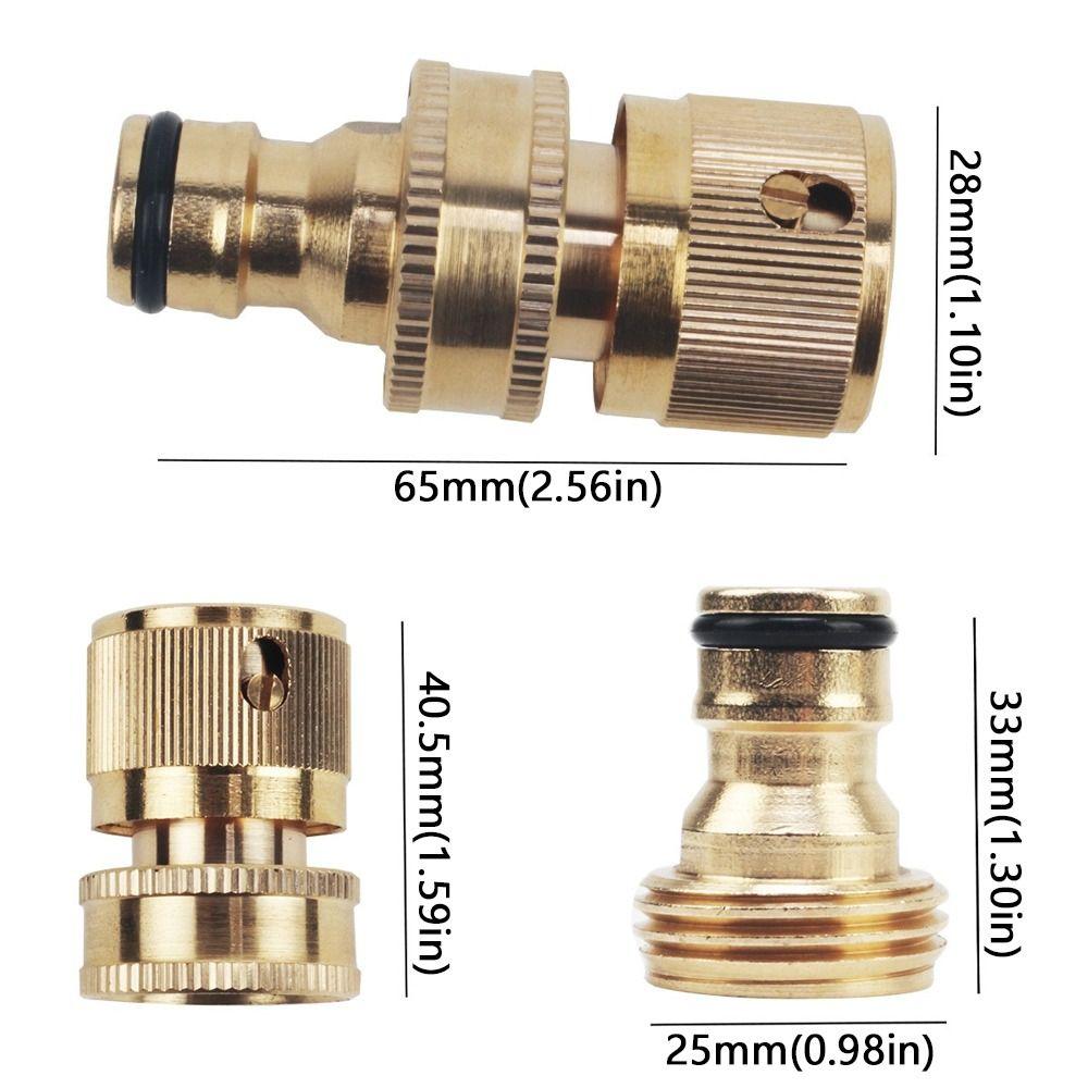 Male Female Threads Garden Hose Quick Connector 3/4 Inch Thread Water Hose Connector Car Washing