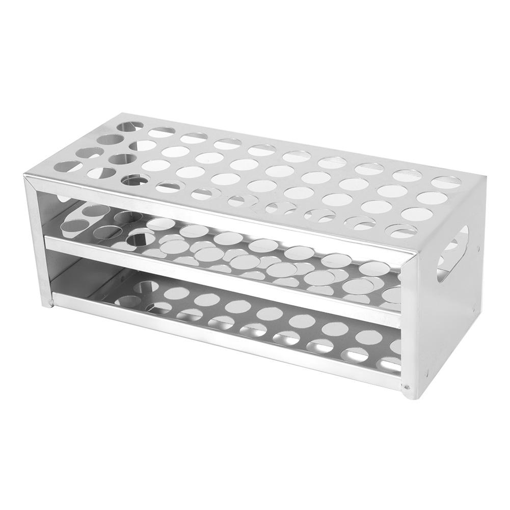 304 Edelstahl Lochblech Reagenzglasständer 40 Löcher Große Kapazität (15.5mm*40)
