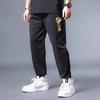 Men's Oversized Casual Trousers Loose-Fit Plus Size Long Trousers Summer Ice-Silk Cooling Sports Trousers Cuffed Trousers