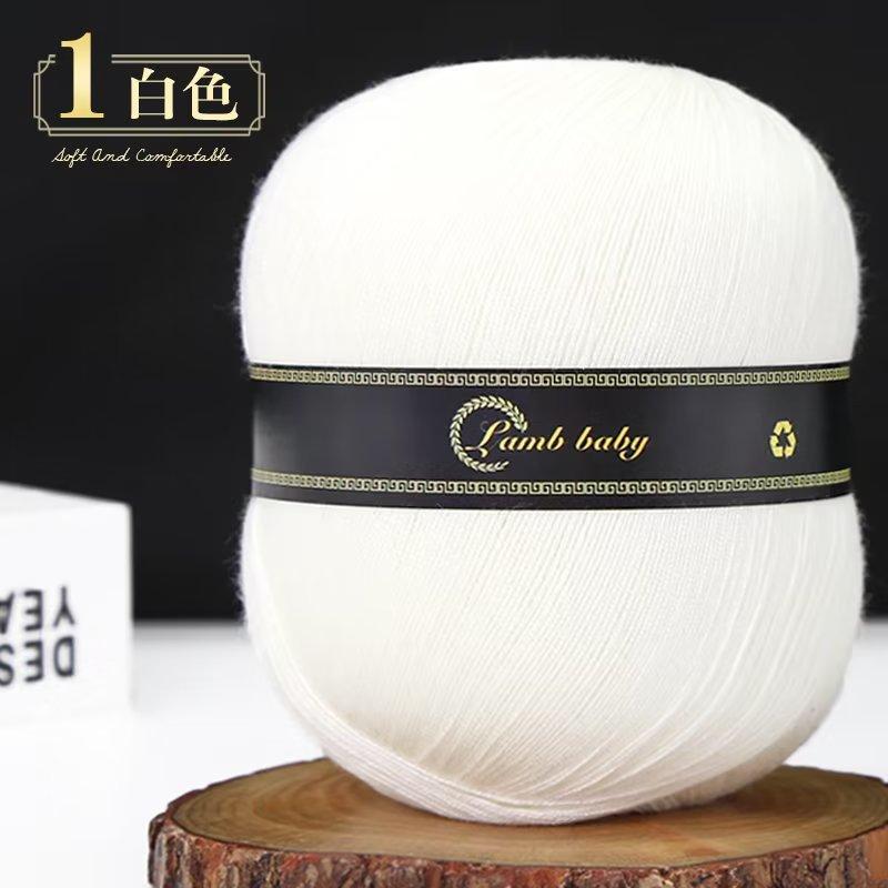 Red Bean No. 3 #Lace Thread Cotton Fine Thread Retail Spring And Summer Hand-Woven Wool Lace Cotton Thread 01 white