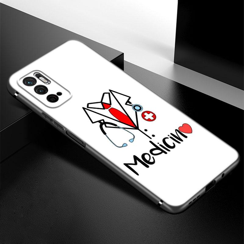 

Чехол для телефона «Доктор медсестра, здоровье» для Xiaomi Redmi Note 7 8 9 10 Lite 11 11E 11T 12 Pro 11S 4G 10T 5G 8T 9S 10S, черный чехол из ТПУ Redmi Note 12 Pro 5G