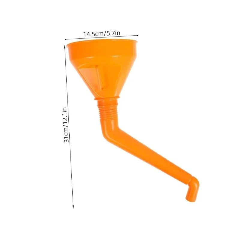 Motorcycle Refuel Engine Oil Funnel Long Mouth Funnels Car Repair Filling Tools Refueling Funnel with Filter Detachable Hose Car