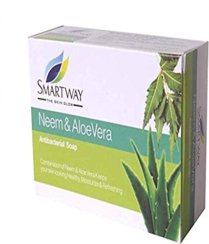 Антибактериальное мыло Smartway с нимом и алоэ вера (75 г, упаковка 6 шт.)