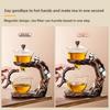 Lazy Glass Automatic Tea Set Business Gift High Borosilicate Panda Kung Fu Teaware Sets