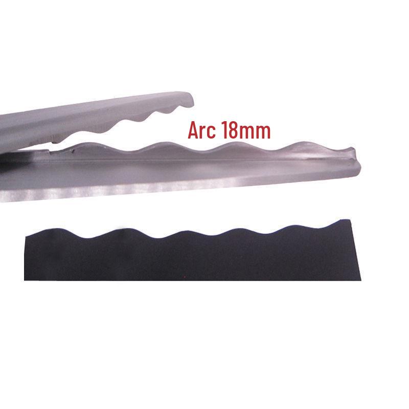 Tijeras Curvas para Encaje y Tela con Filo Zigzag Diente de Perro