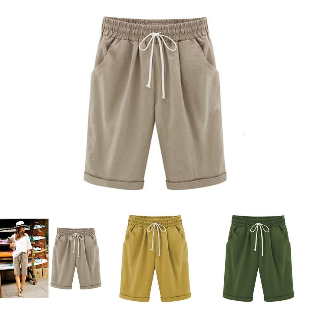 Stylish Women's Loose Summer Mini Drawstring Shorts With Pockets For Casual Comfort