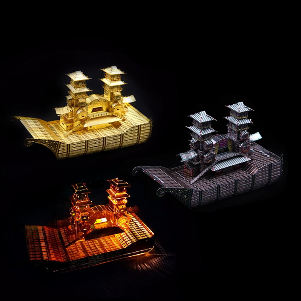 Buy 1180 3D Metal Art Sculpture Model Assembly Kits Yangzhou Barge at affordable prices — free