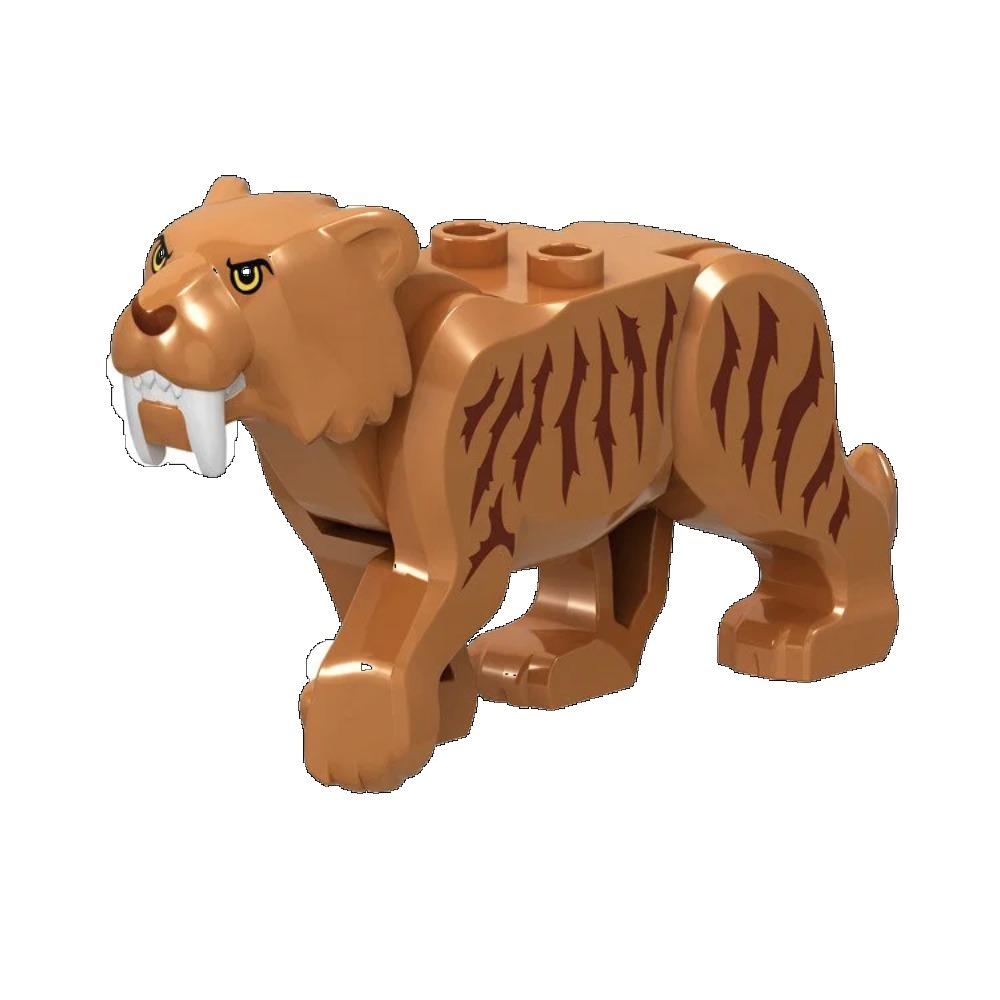 Locking Dinosaur Animals Tiger Leopard Polar Bear Elephant Shark Black Camel Building Blocks Toys For Children Animal Locking