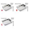 Stainless Steel Baking Pan with Cover Oven Rack Grilling Tool for BBQ and Refrigerator Storage