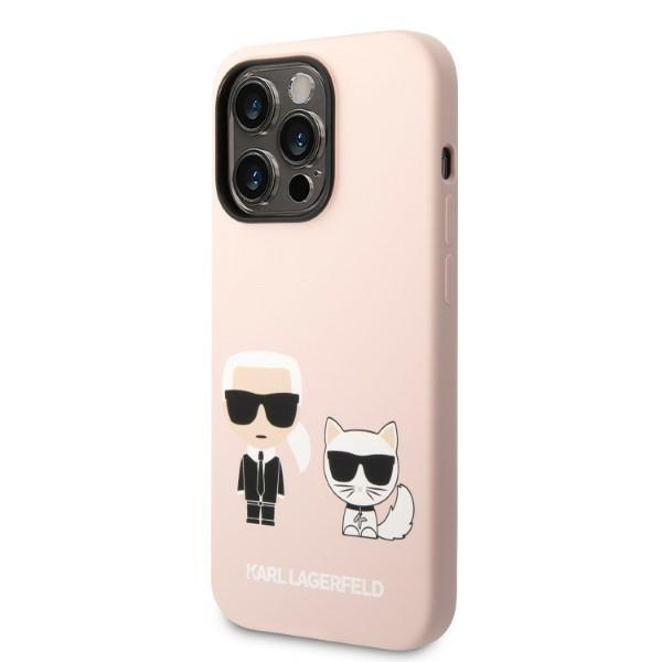 Etui do iPhone 14 Pro Karl Lagerfeld MagSafe Jasnoróżowe