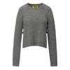 SS25 Denivita Series Round Neck Solid Color Casual Long Sleeve Knit Sweater Women Sweater Light-Gray 2182B288-020