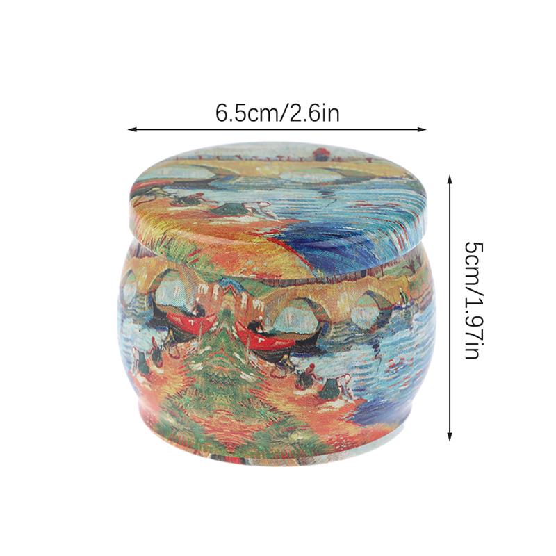 Vintage-Kerzen-Blechdose, Süßigkeiten-/Keks-Aufbewahrungsbox, Trockengewürz-Aufbewahrungsglas, geeignet für die Herstellung von DIY-Kerzen, kosmetischer Salbe, Weihnachten