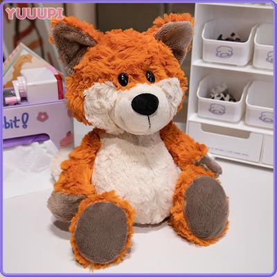 Brinquedo de Pelúcia Raposa Fofa e Macia de 30CM Boneca Animal de Pelúcia Raposa Laranja de Desenho Animado Macia Almofada Presente de Aniversário para Crianças Acompanha a Boneca Adormecida