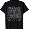 Pick Local Men's Illuminati All-Seeing Eye Graphic T-Shirt Pure Cotton Casual Short Sleeve Men'