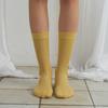 [2SET/26SS] Creamy Punching See-through Crew Socks 5 Colors