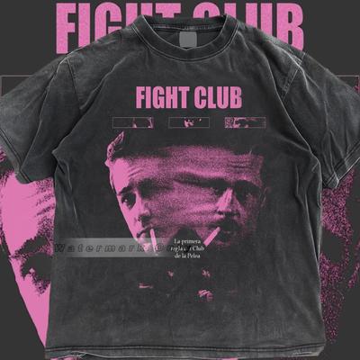 Περιορισμένη Έκδοση Μπλουζάκι Fight Club Unisex για Άνδρες και Γυναίκες: Ρούχα Εμπνευσμένα από Ταινίες της Δεκαετίας του '90