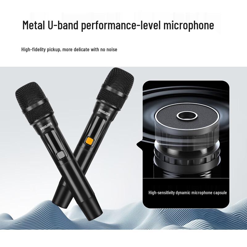 Philips SD170PLUS 15-inch Portable Bluetooth Trolley Speaker with Dual Mics