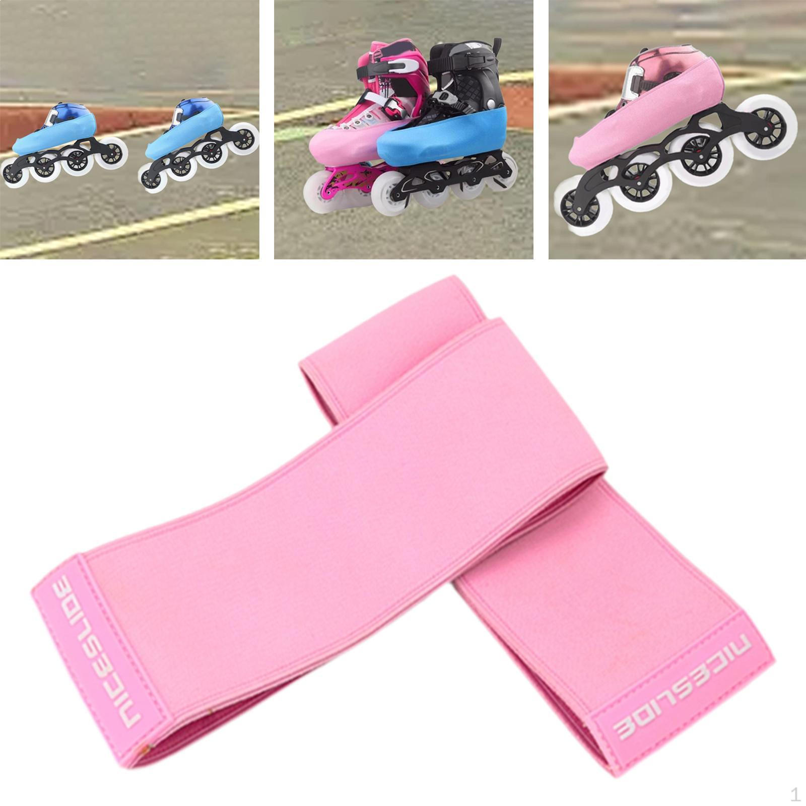 

1 пара чехлов для ботинок для коньков, защита от царапин, портативная легкая обувь, защита для фигурного катания Pink M
