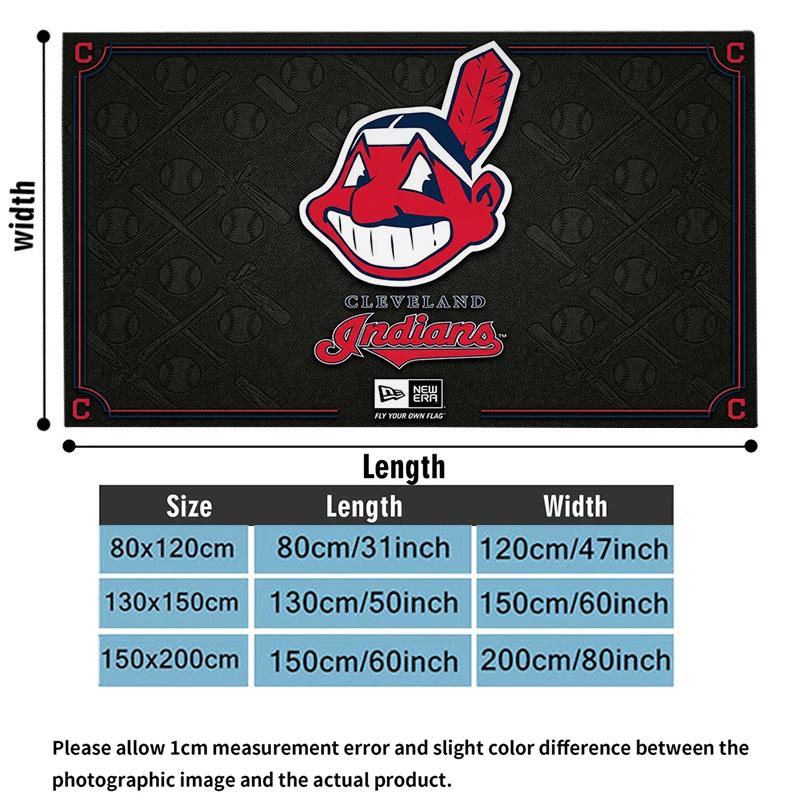 Cleveland Indians Print Flannel Blanket High Quality Warm Comfortable Cover for All Seasons Perfect for Gifts Home Decor