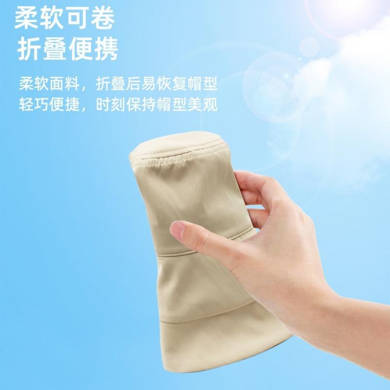 Sunscreen Bucket Hat Can Store Sun Hat Summer Quick Drying Ladies Hat Travel Hat Nylon Beach Hat