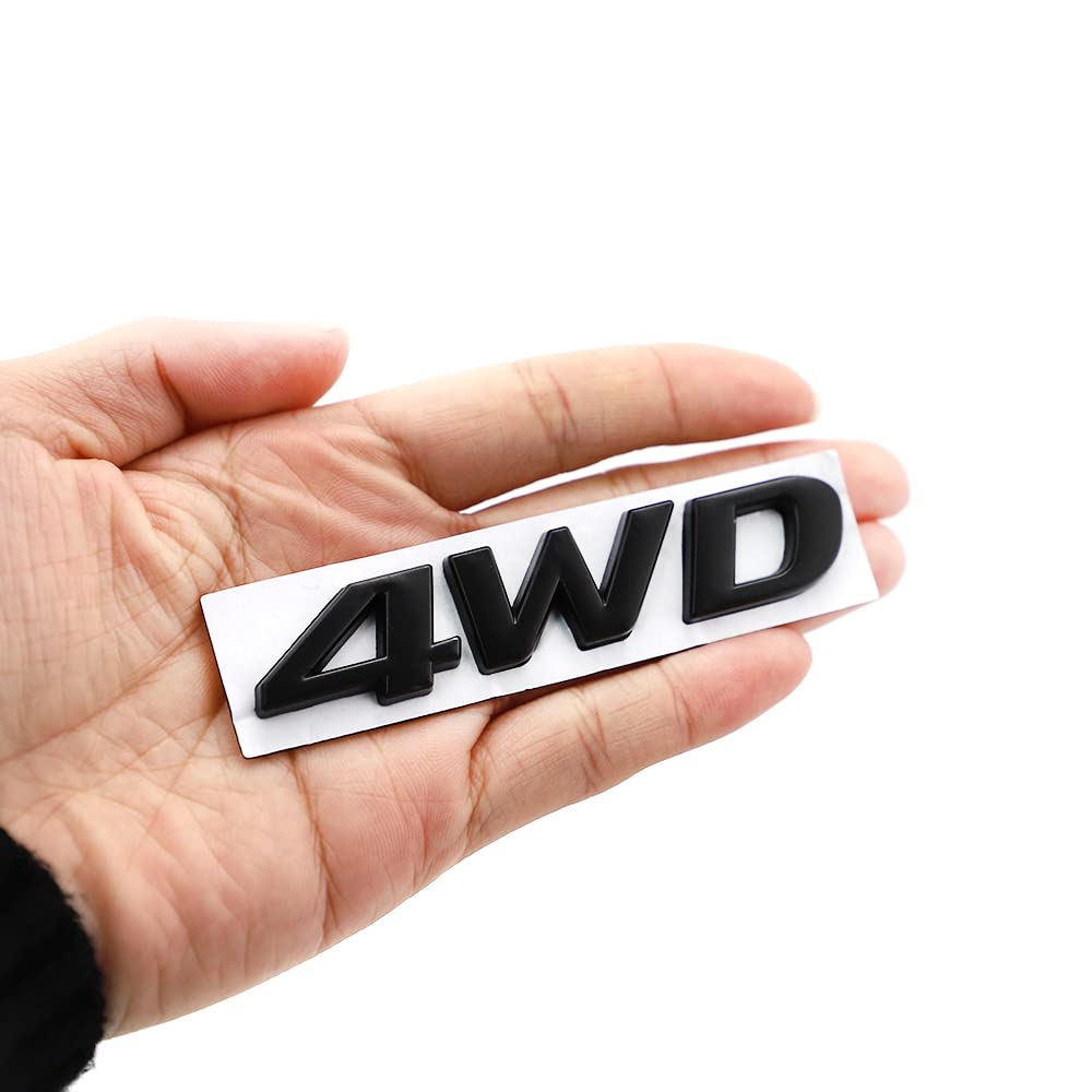 Generic 2pcs 4WD 3D Metal Car Sticker Emblem Badge Decal
