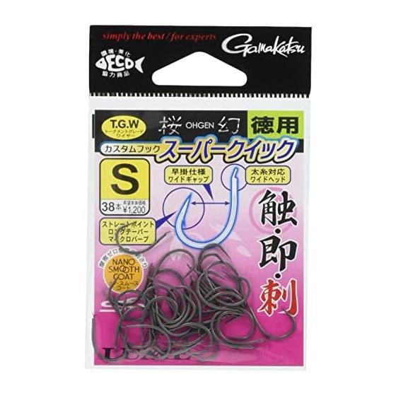 Gamakatsu Tairaba Quick Hook Thin Shaft Lightweight Economical Sakuragen Custom Hook Super Quick (NSC) 68843 Various [Bringing Reluctance to Eating