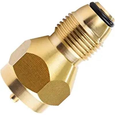 Messing 1lb Gaszylinder Pneumatikventil Propangas Tank Druckadapter mit Überstrom