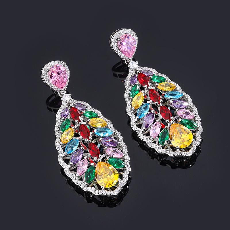 Dopamin Sommer Schöne Regenbogen Edelstein Farbige Zirkon Bohemian