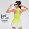 OEING Women's Quick-Dry Tennis Skirt & Top Set