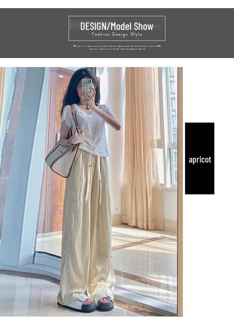 Maternity Ice Silk Sun Protection Wide Leg Pants – Summer Outerwear 2026