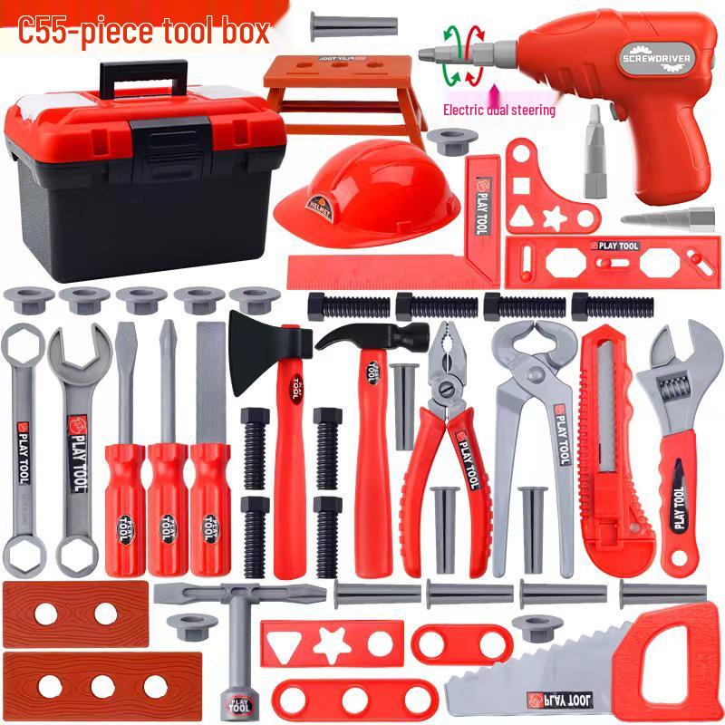 Children's Toolbox Set with Electric Drill and Screwdriver Repair Toys