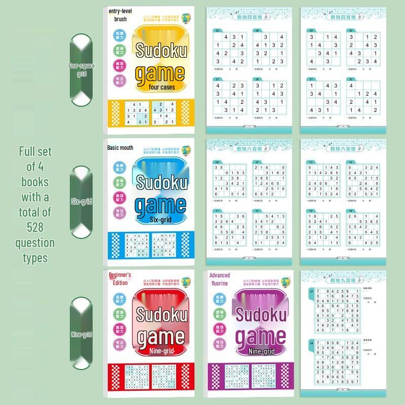 Beginner Sudoku Puzzle Book for Kids: 4x6 Grid Educational Toy for Math and Logic Skills