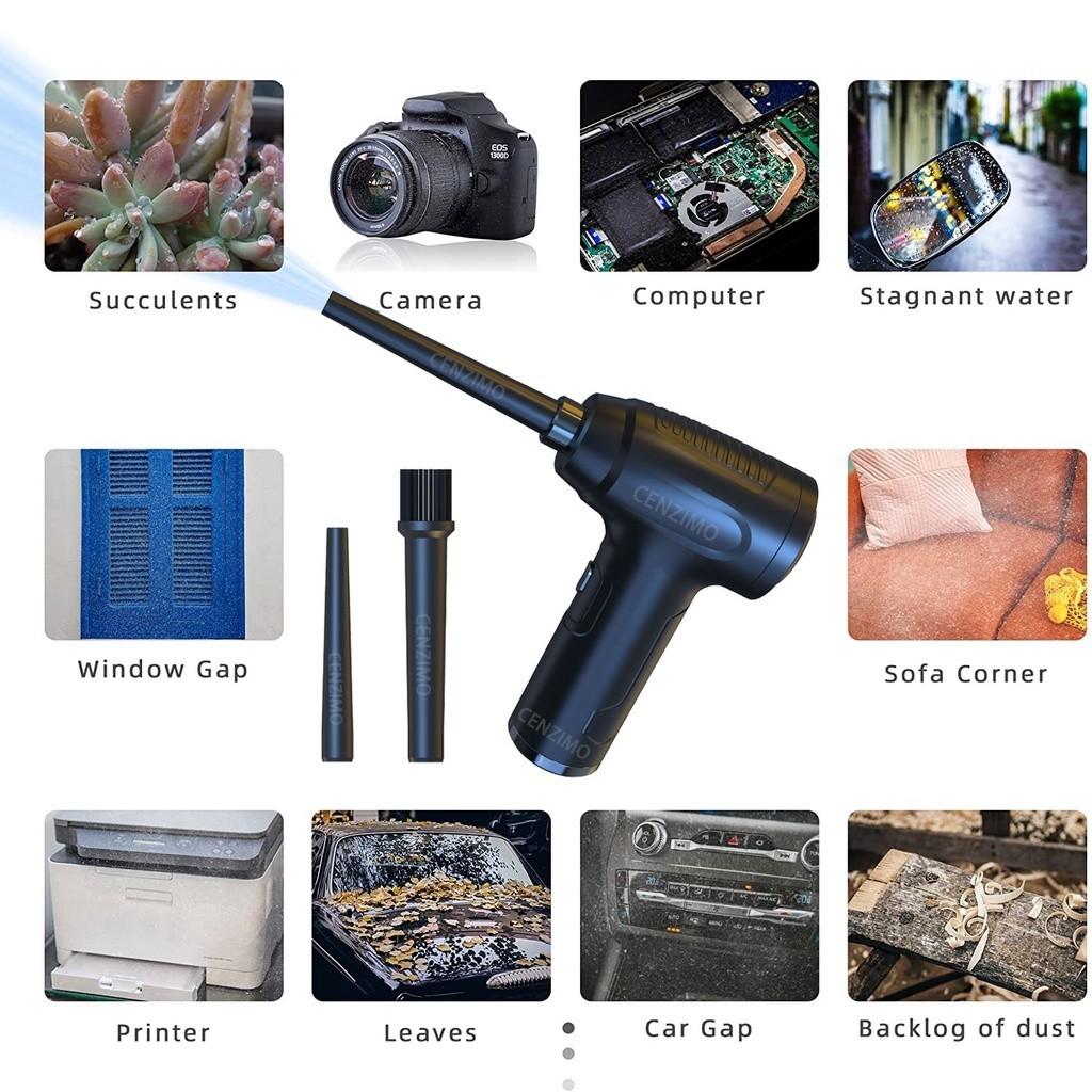 Bezdrôtový vzduchový vysávač 3 v 1 pre domácnosť Bezdrôtový vzduchový ventilátor pre domácnosť Nabíjací ventilátor pre počítačovú klávesnicu