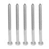 304 Stainless Steel Half Thread Bolt Wood Hex Lag Screws Self Tapping Wood Coach ScrewM8x120MM