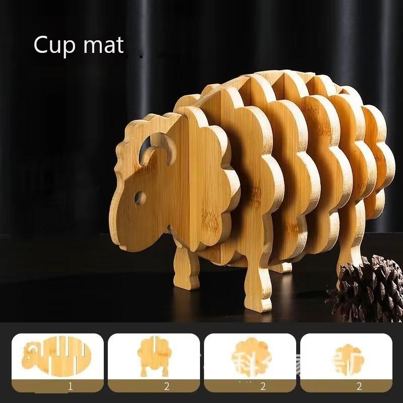 

Подставка под тарелку 1шт бамбуковый изоляционный коврик коврик для кастрюли коврик для стола противоожоговый коврик для обеда бытовой коврик для тарелок и мисок кухонные принадлежности