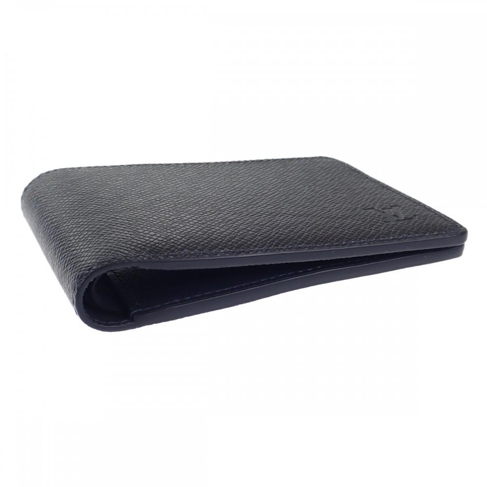 Louis Vuitton M30530 Bifold Geldbörse Blau Marine Taiga Herren