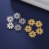 5pcs/lot Stainless Steel Bohemian Flower Charms for Jewelry Making DIY Pendant for Earring Necklace Bracelet