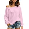 Women's Pullover Sweatshirt, Crewneck Long Sleeve Casual Color, Loose Fit