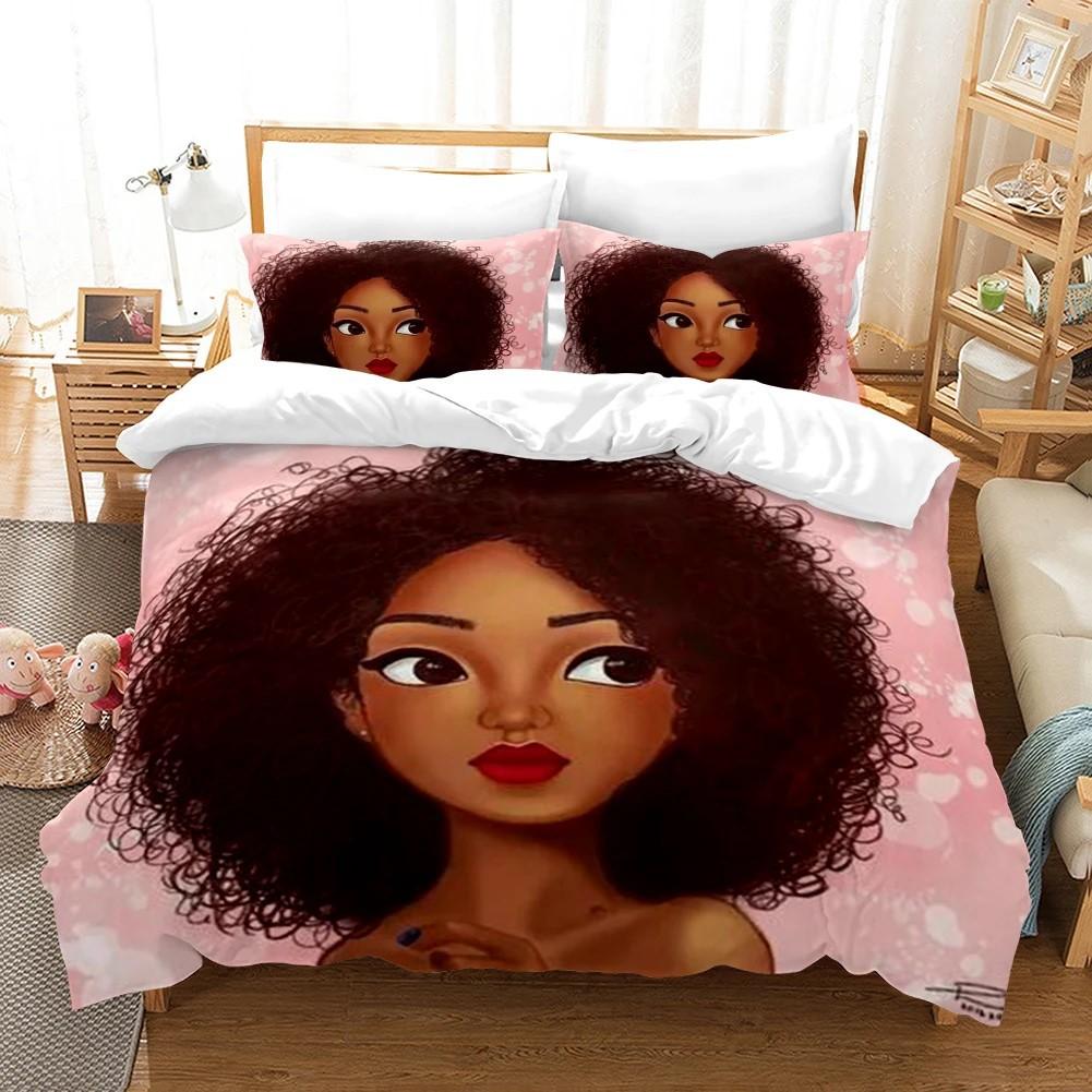 Three-Piece Quilt Cover Production 3D Digital Printing Bedding Home Textile Three-Piece Set