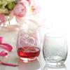 NARUMI Pair Glass Glass Works Heart Knot 250cc Pink Clear Set of 2 Cute Wedding Present Tumbler Free Glass with Gift Box Wrapped & GW4051-18250AAZ