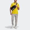 Adidas T Shirts Men's Yellow Crew Neck Moderate GM3248